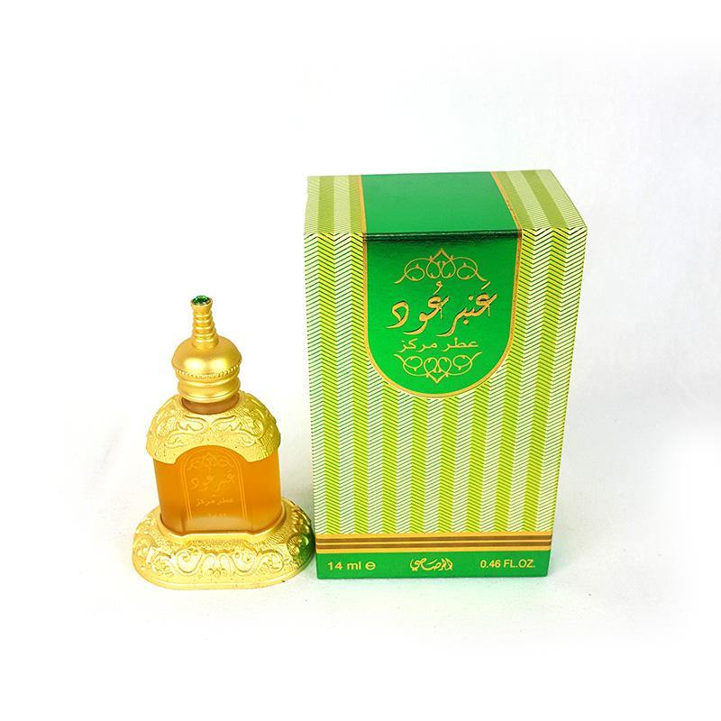 Rasasi Amber Ood Concentrated Perfume Attar 14 ml - Arabian Shopping Zone