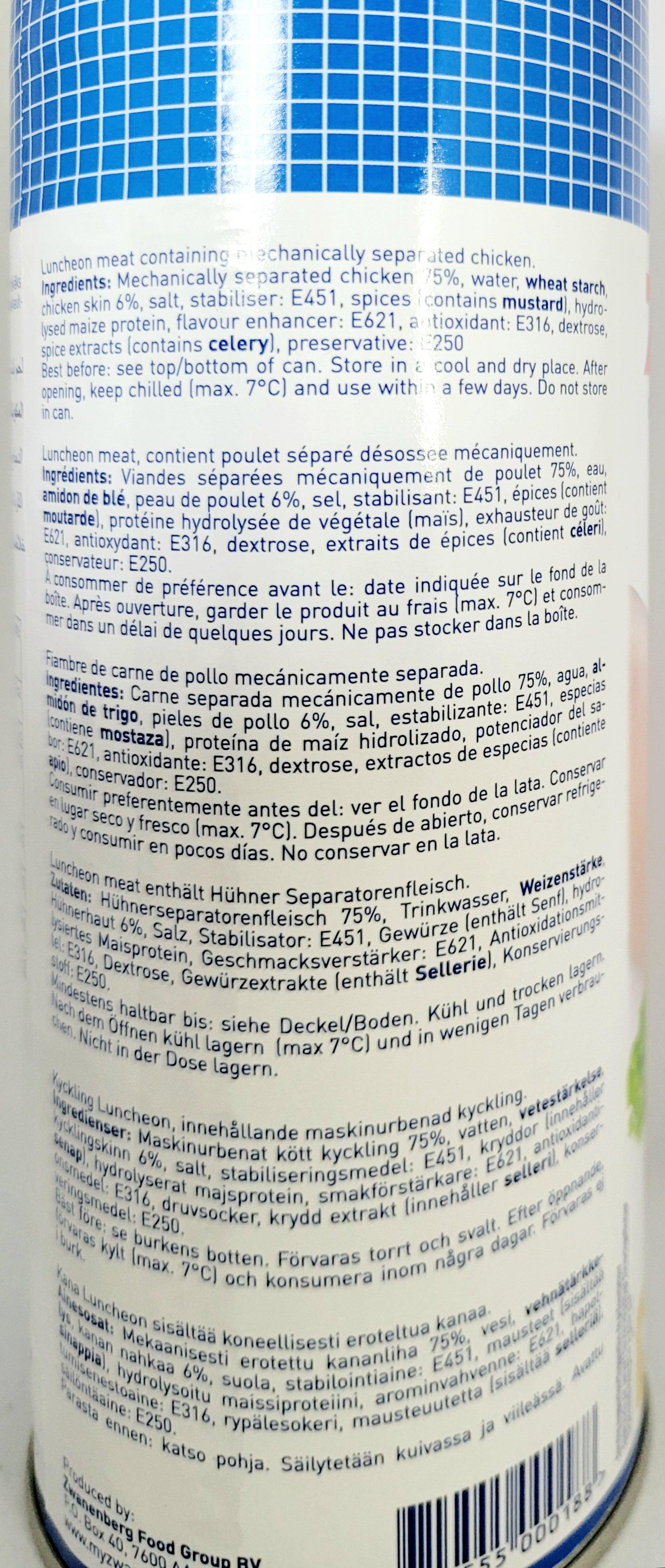 Zwan Chicken Luncheon 1.8kg - Arabian Shopping Zone