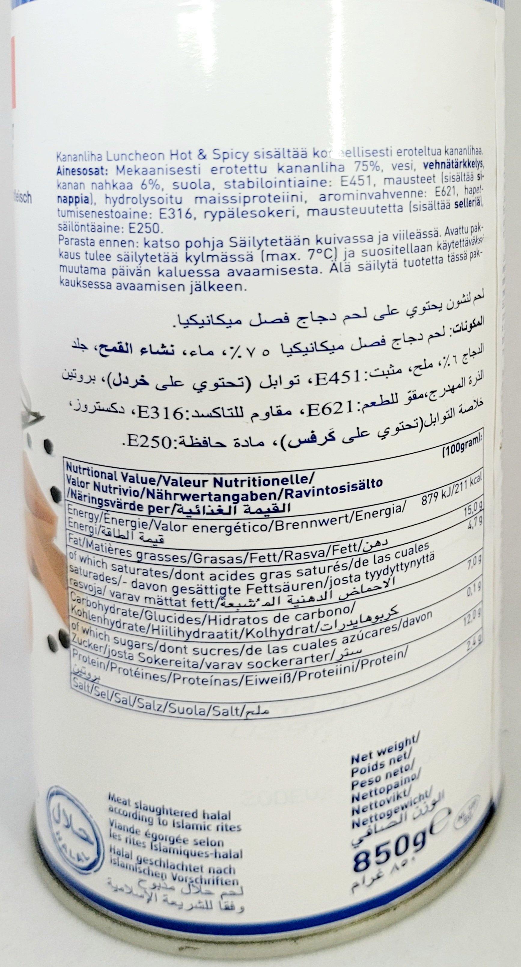 Zwan Chicken Luncheon Spiced 850g - Arabian Shopping Zone