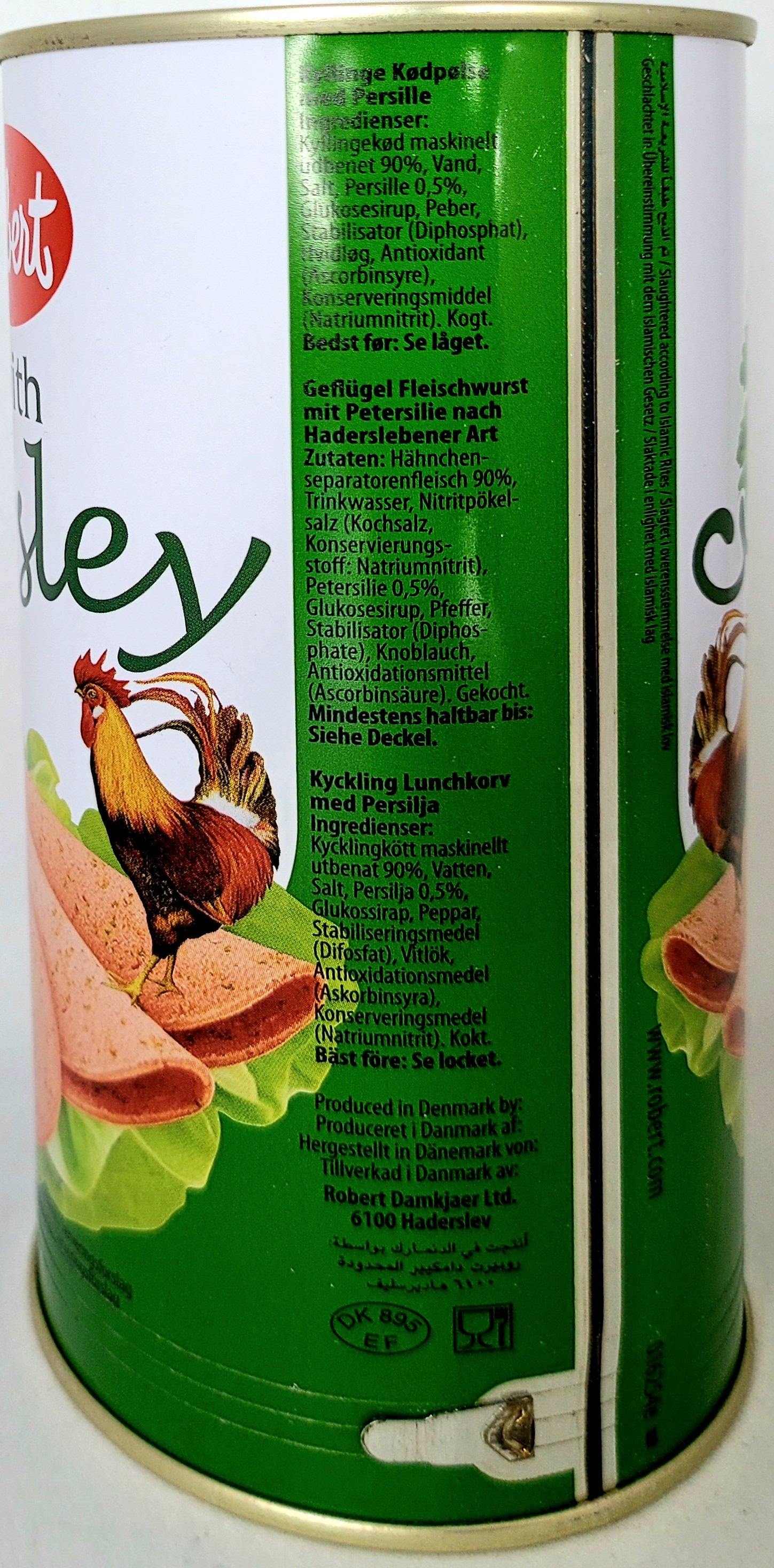 Robert Chicken Luncheon with Parsley 575g - Arabian Shopping Zone