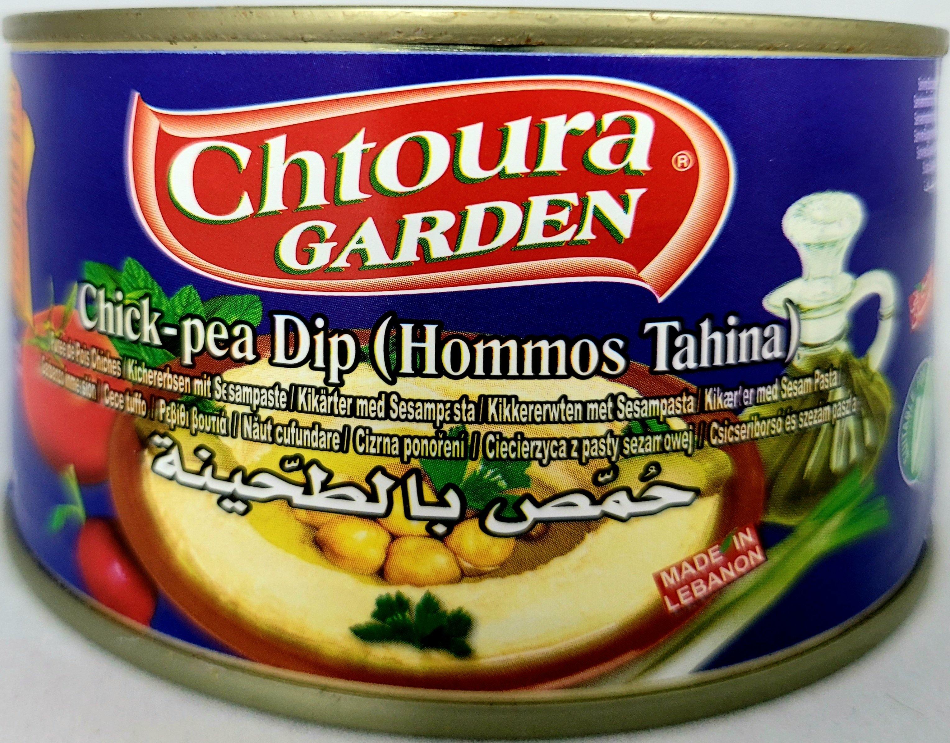 Chtoura Garden Chickpeas Dip Hommos Tahina 340g - Arabian Shopping Zone