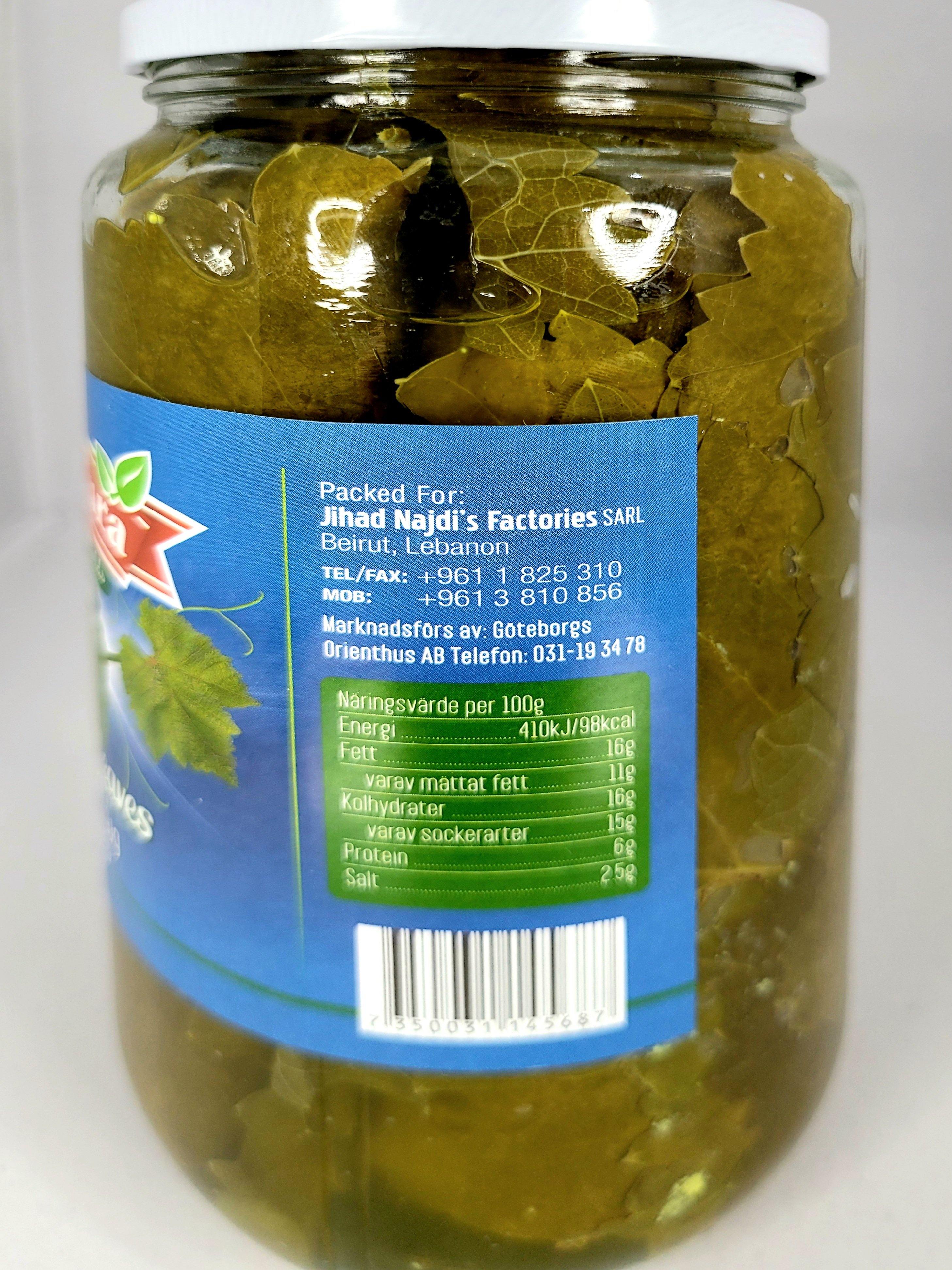 Chtoura Green Fields Grape Leaves 1000g - Arabian Shopping Zone