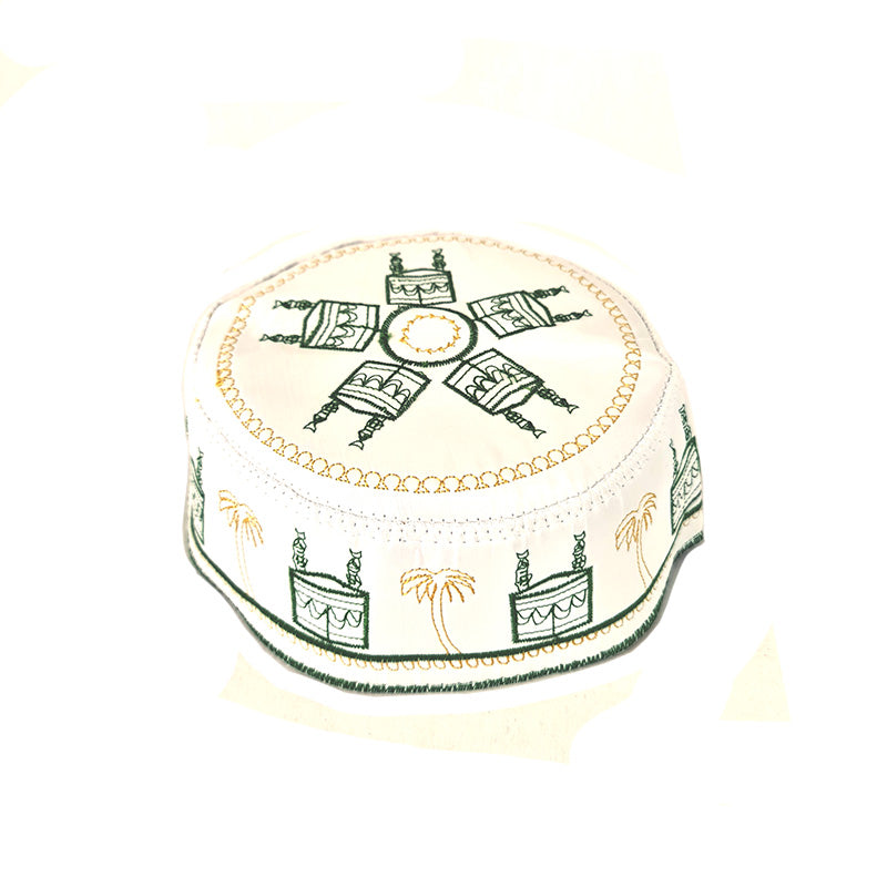 Kofi Topi Tupi Stickerei Cap Hat Muslim Islam Männer Größe 56-58