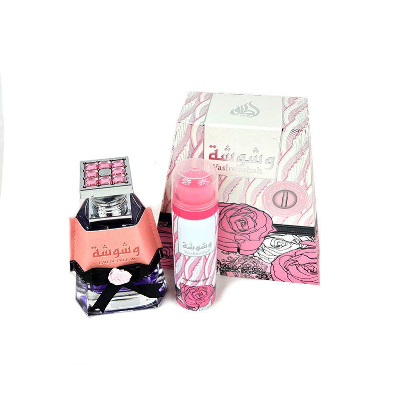 Lattafa Parfum Washwashah EDP 100 毫升 + Deo 喷雾 50 毫升