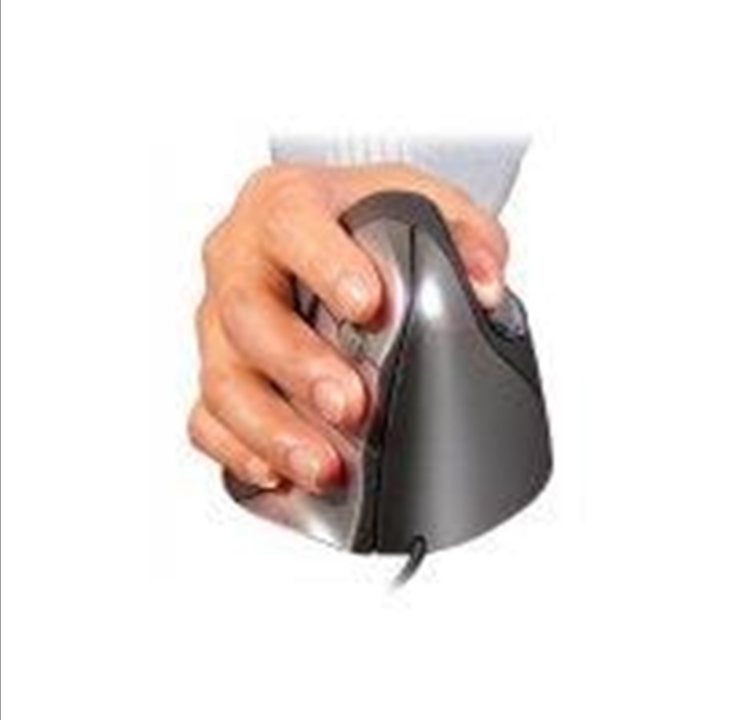 Evoluent VerticalMouse 4 - Vertical mouse - Optic - 6 buttons - Gr?