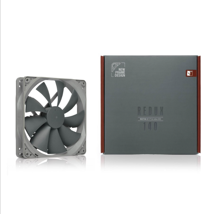 Noctua Redux NF-P14s - leather fan - Chassis fan - 140mm - Gray - 13 dBA