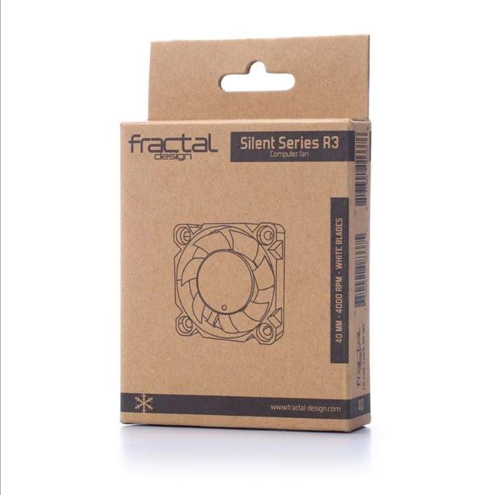 Fractal Design Silent Series R3 - leather fan - Chassis fan - 40mm - Black with white wings - 20 dBA