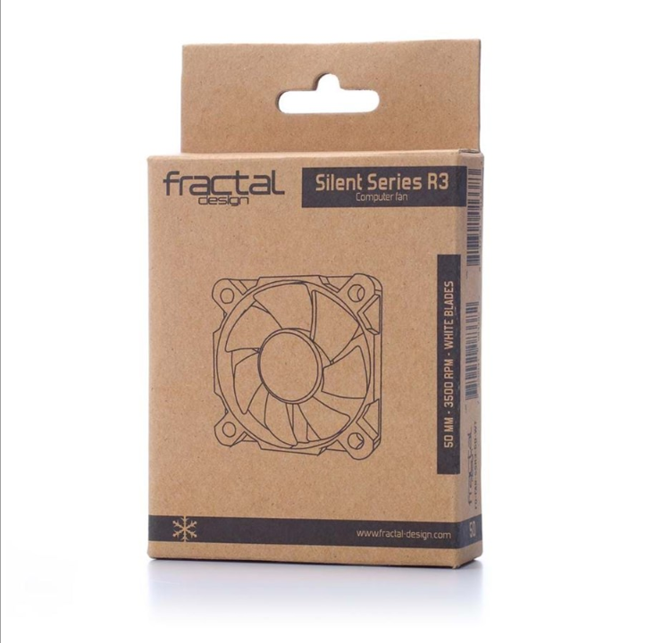 Fractal Design Silent Series R3 - leather fan - Chassis fan - 50mm - Black with white wings - 19 dBA