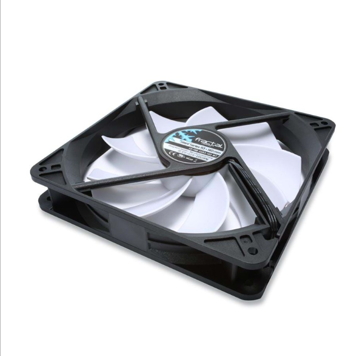 Fractal Design Silent Series R3 - leather fan - Chassis fan - 140mm - Black with white wings - 21 dBA
