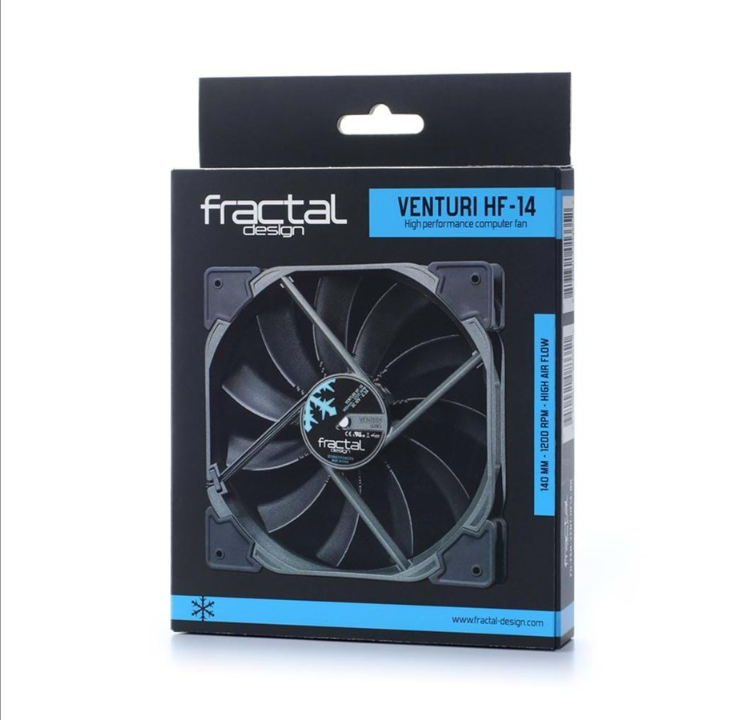 Fractal Design Venturi Series leather fan - Chassis fan - 140mm - Black - 26 dBA