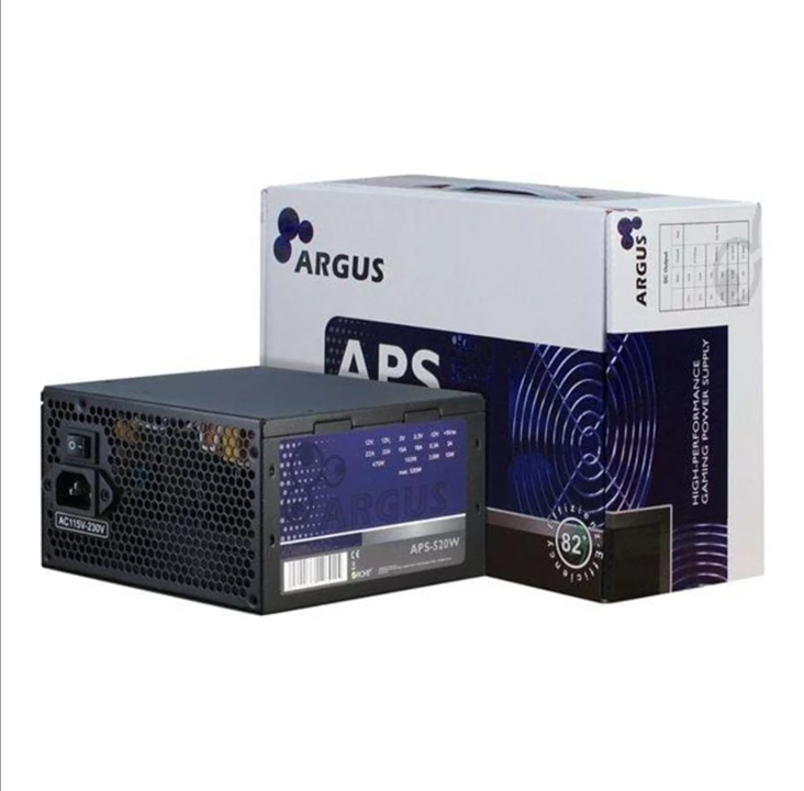 Inter-Tech Argus APS-520W Power Supply - 520 Watt - 120mm - 80 Plus
