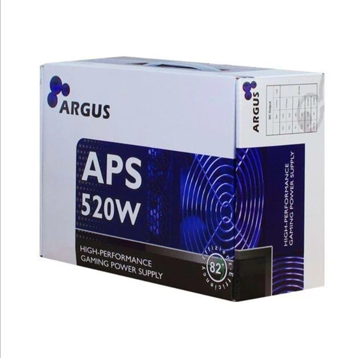 Inter-Tech Argus APS-520W Power Supply - 520 Watt - 120mm - 80 Plus