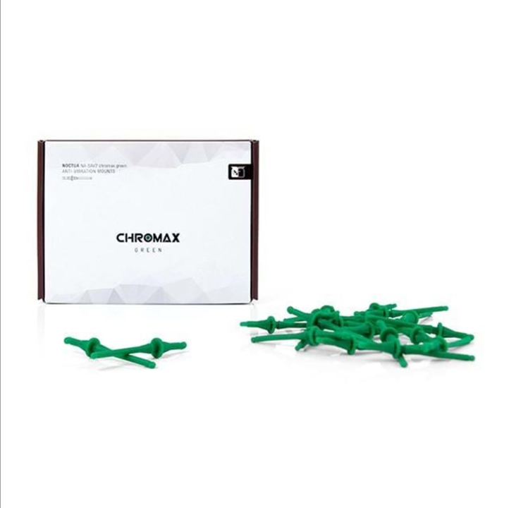 Noctua NA-SAV2 Anti-Vibration Mounts - Green - Silencer Insert - Green