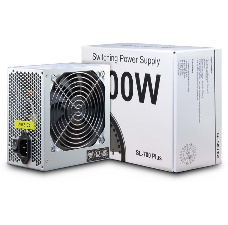 Inter-Tech SL-700 Plus Power Supply - 700 Watt - 120mm - 80 Plus