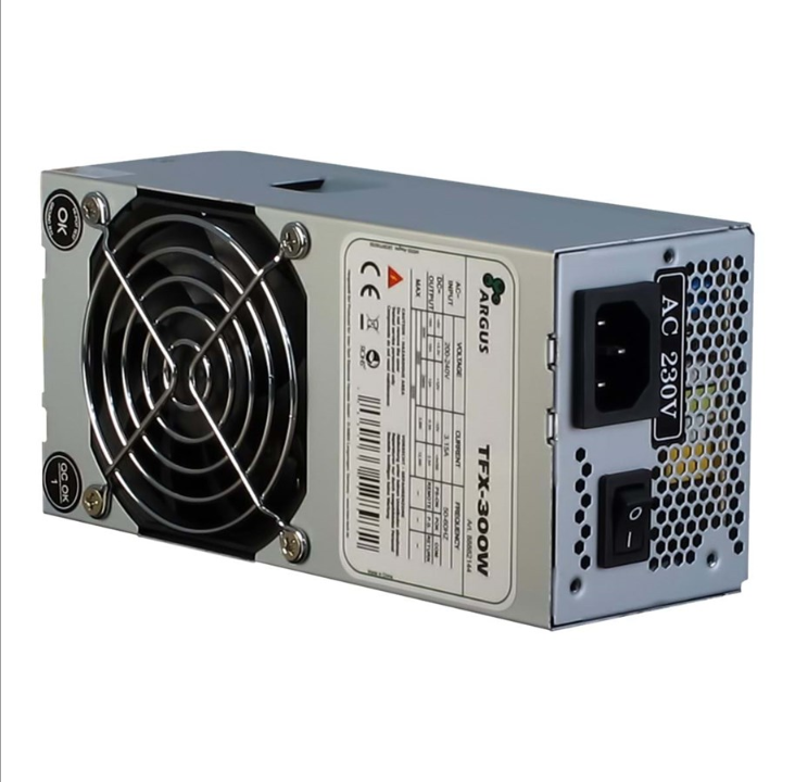 Inter-Tech Argus TFX-300W Power Supply - 300 Watt - 80mm - 80 Plus