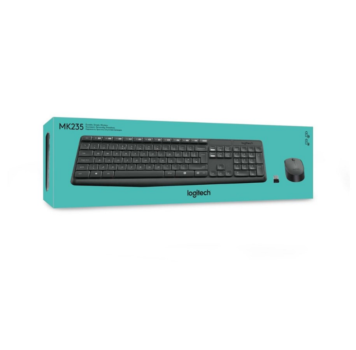 Logitech MK235 - set with keyboard and mouse - t - Keyboard & Mouse set - German