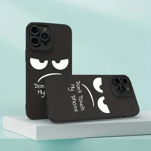 'Don't Touch My Phone' Cartoon Emoji Protection Mobile Case For Apple IPhone 14 13 12 11 Plus Pro Max