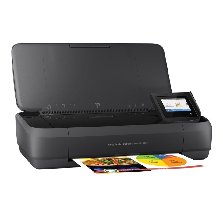 HP Officejet 250 移动一体式喷墨打印机多功能 - 彩色 - 墨水