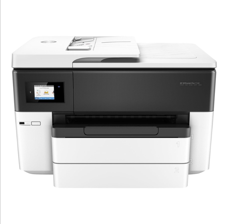 HP Officejet Pro 7740 A3 多功能喷墨打印机,带传真 - 彩色 - 墨水
