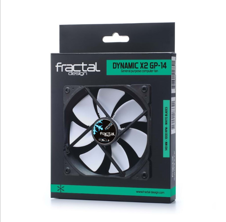 Fractal Design Fan Dynamic X2 GP-14 - Chassis fan - 140mm - White - 18 dBA