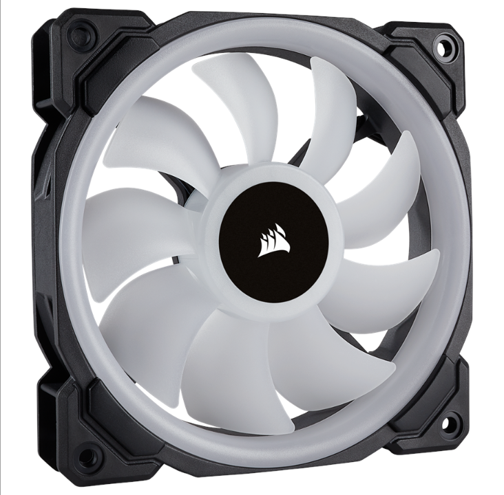 Corsair LL120 RGB Dual Light - Chassis fan - 120mm - Black with RGB LED - 24 dBA