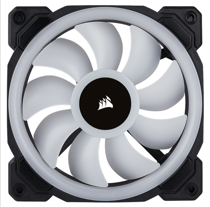Corsair LL120 RGB Dual Light - Chassis fan - 120mm - Black with RGB LED - 24 dBA