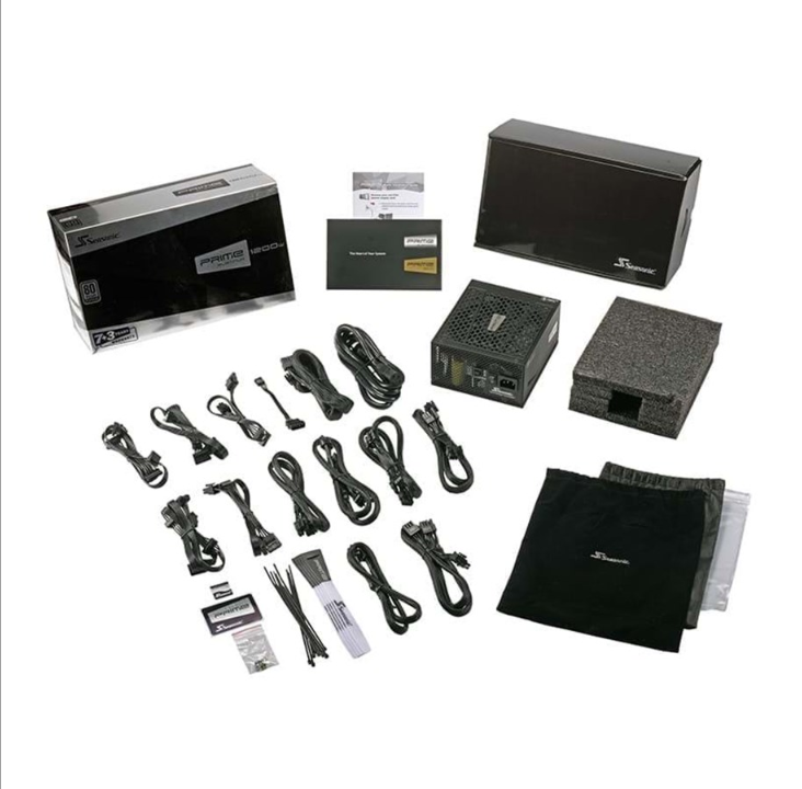 Seasonic Prime Platinum 1300 power supply - 1300 Watt - 135 mm - 80 Plus Platinum certificate
