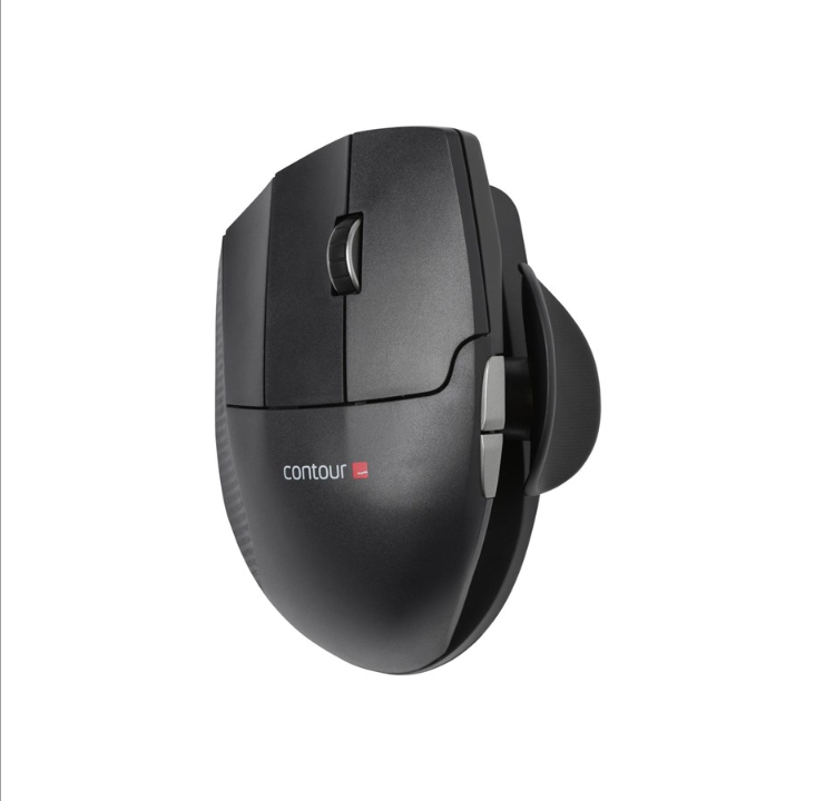 Contour Unimouse Wireless Left - Mouse - Optic - 7 buttons - Black
