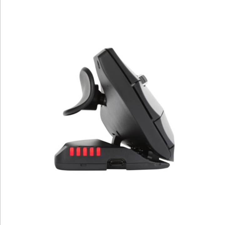 Contour Unimouse Wireless Left - Mouse - Optic - 7 buttons - Black