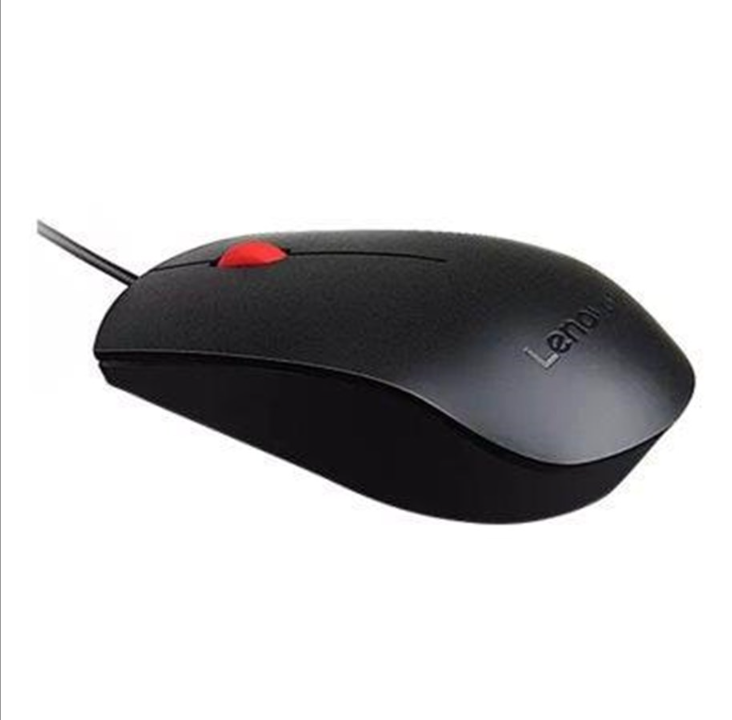 Lenovo Essential - mouse - USB - black - Mouse - Optic - 3 buttons - Black
