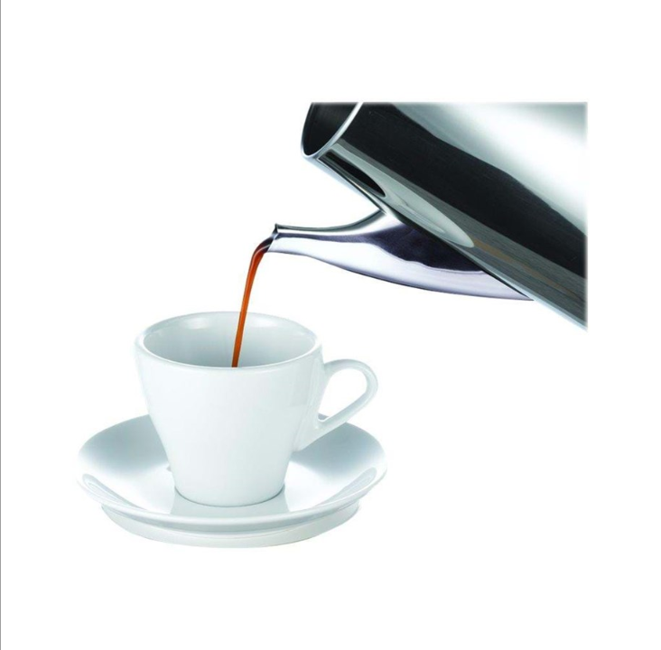 C3 Basic Eco - electric percolator - bright stainless steel