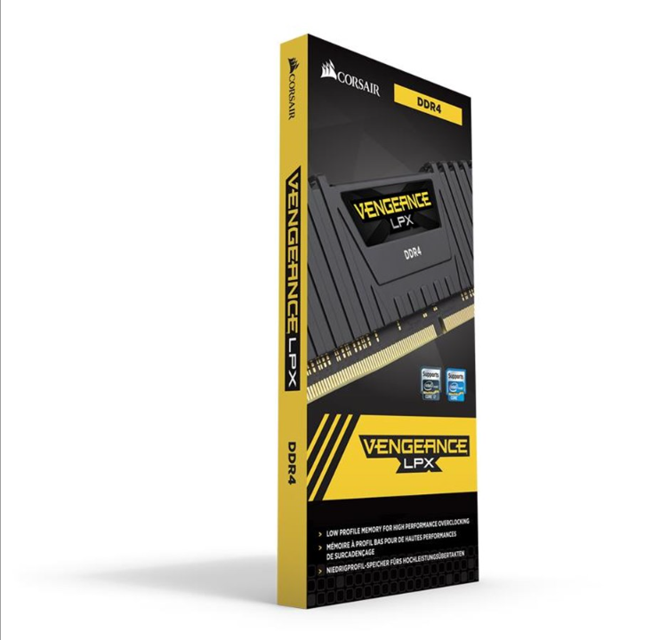 Corsair Vengeance LPX DDR4-3000 - 8GB - CL16 - Single Channel (1 pc) - Intel XMP - Black