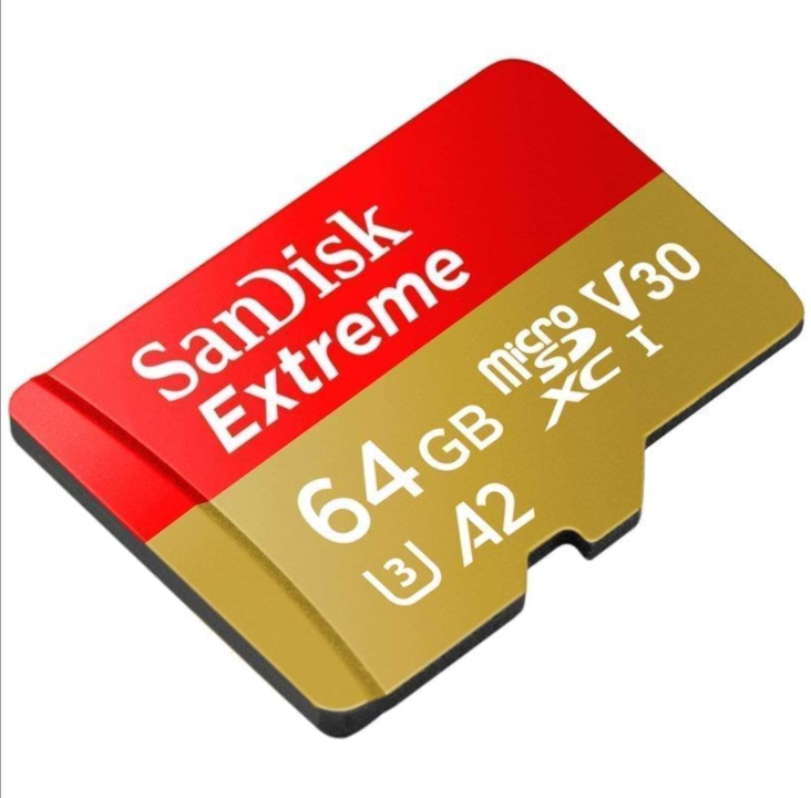 بطاقة SanDisk Extreme MicroSD/SD - بسرعة 160 ميجابايت/ثانية - 64 جيجابايت