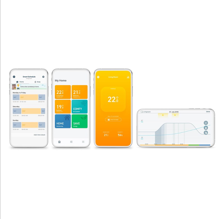 tado Smart Radiator Thermostat Quattro Pack