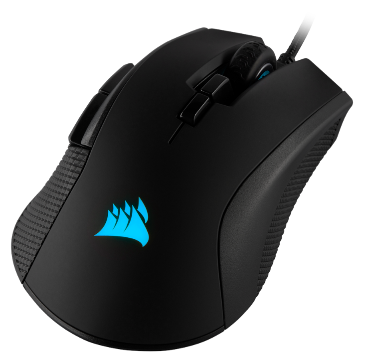 Corsair Ironclaw RGB - ماوس ألعاب - بصري - 7 أزرار - أسود مع ضوء RGB