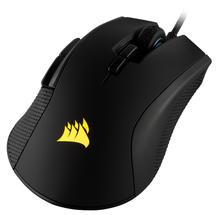Corsair Ironclaw RGB - ماوس ألعاب - بصري - 7 أزرار - أسود مع ضوء RGB