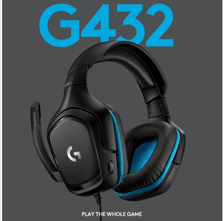 Logitech G432 Surround Sound Wired Gaming Headset