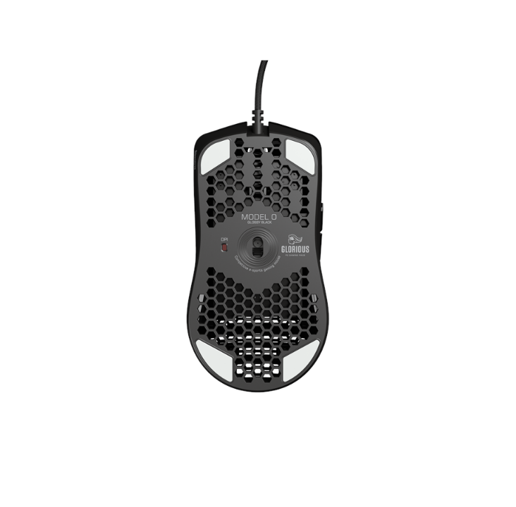 Glorious Model O - أسود مطفي - ماوس ألعاب - بصري - 6 أزرار - أسود مع ضوء RGB