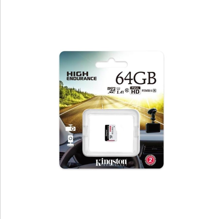 金士顿高耐用性 microSD - 95MB/秒 - 64GB