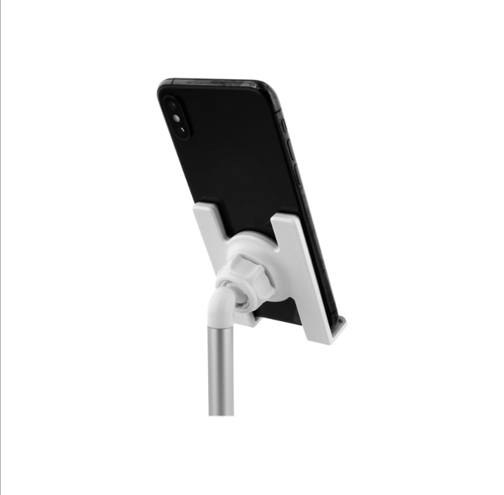 Deltaco Desk phone and tablet holder white
