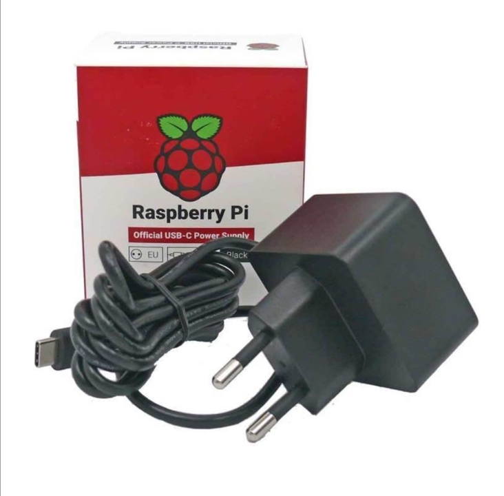 Raspberry USB C Charger (3A) - Black