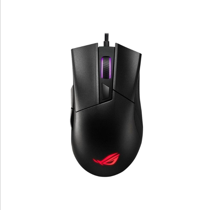 ASUS ROG Gladius II Core - 游戏鼠标 - 光学 - 6 个按钮 - 黑色