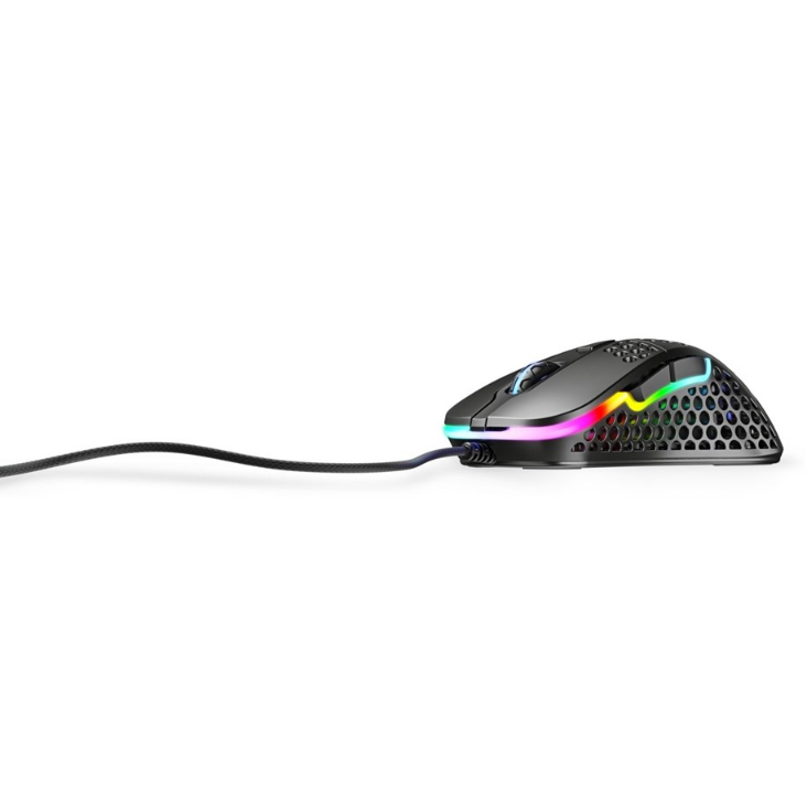 Xtrfy M4 RGB - Black - Gaming mouse - Optic - 6 buttons - Black with RGB light