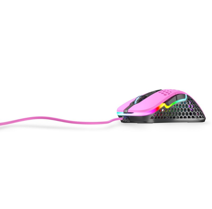Xtrfy M4 RGB - Pink - Gaming mouse - Optic - 6 buttons - Pink