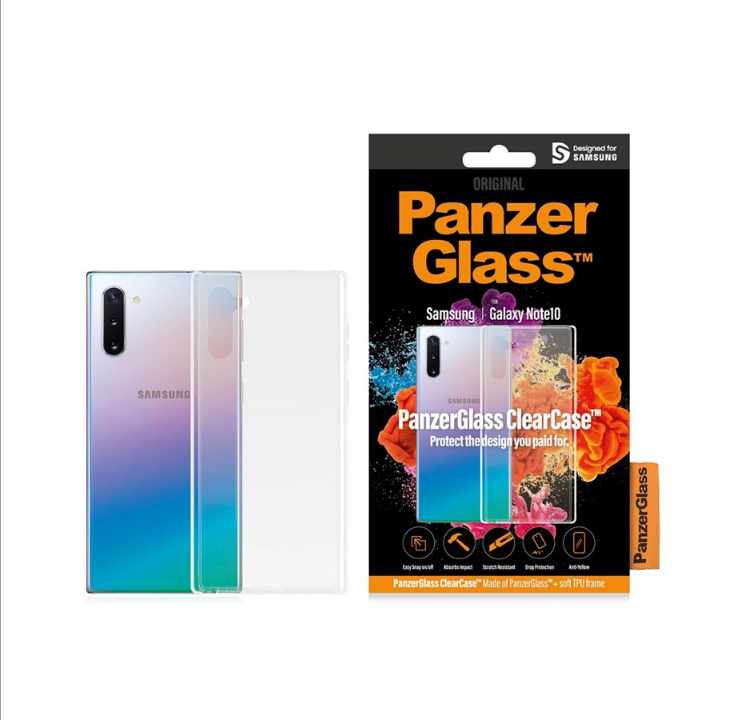 PanzerGlass Samsung Galaxy Note 10 - حافظة شفافة - شفافة