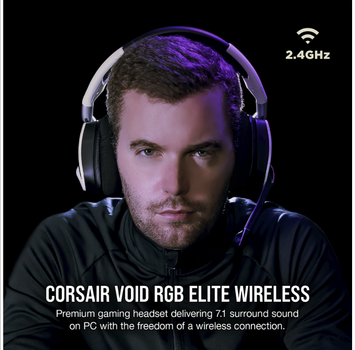 Corsair VOID RGB ELITE Wireless Gaming Headset - White