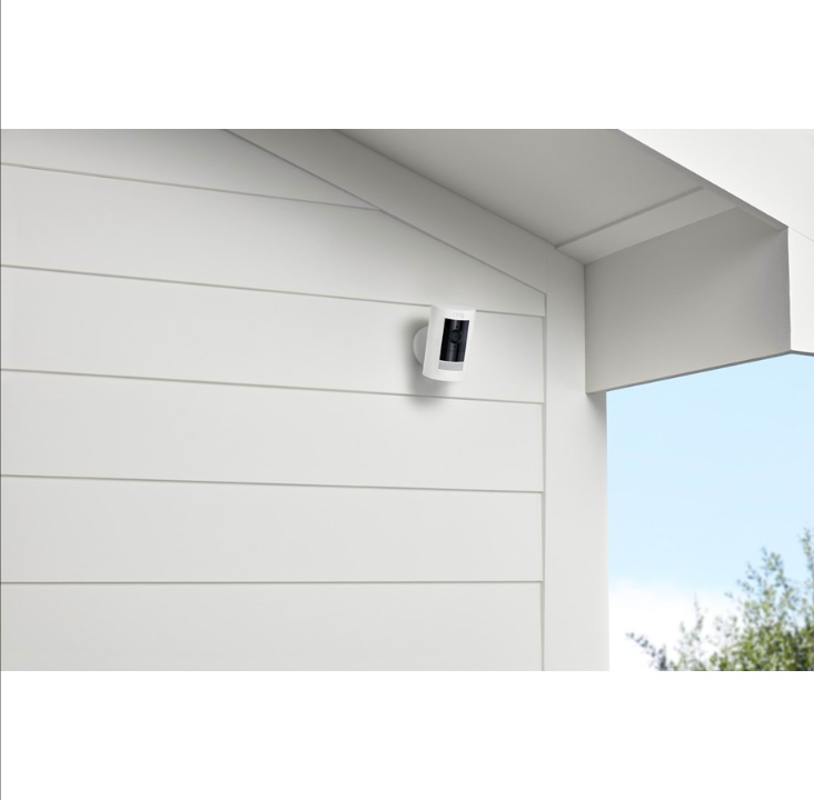 بطارية كاميرا Ring Stick Up (الجيل الثالث) - أبيض