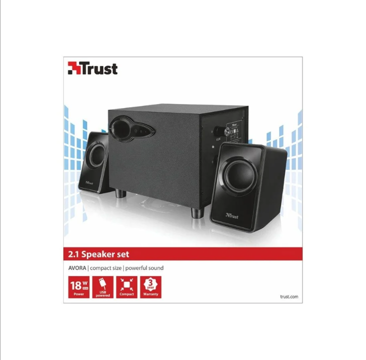 Trust Avora 2.1 Speaker Set - 2.1-channel