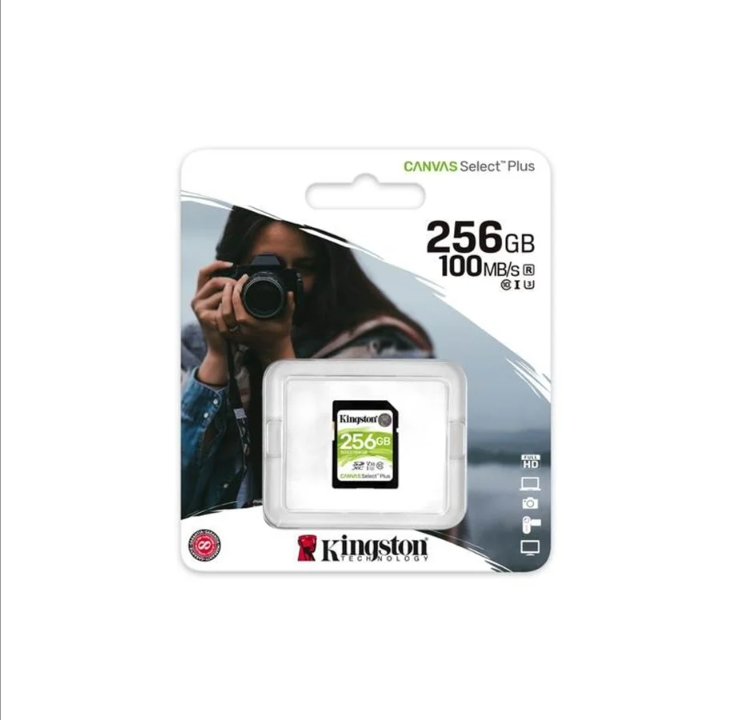 Kingston Canvas Select Plus SD - 100MB/s - 256GB