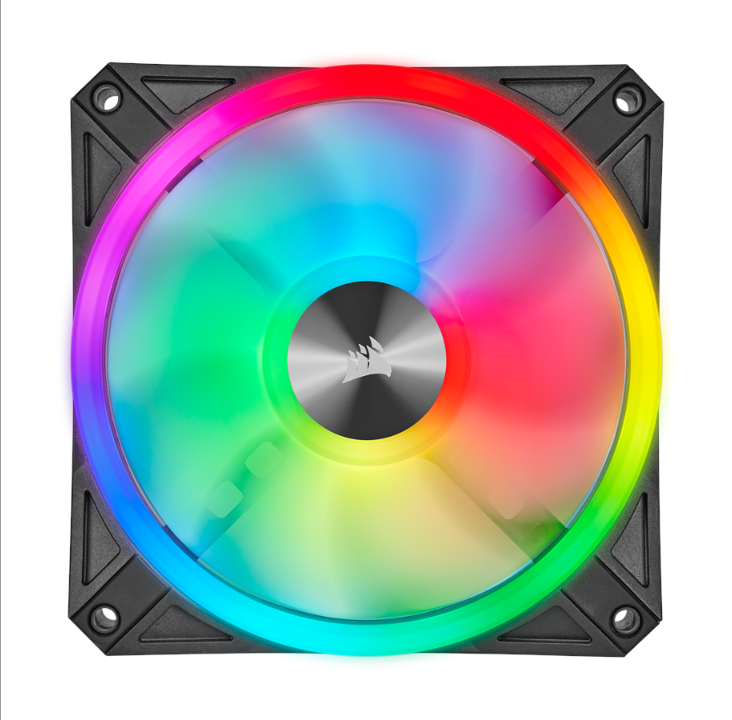 Corsair iCUE QL120 RGB - Black - Chassis fan - 120mm - Black with RGB LED - 26 dBA